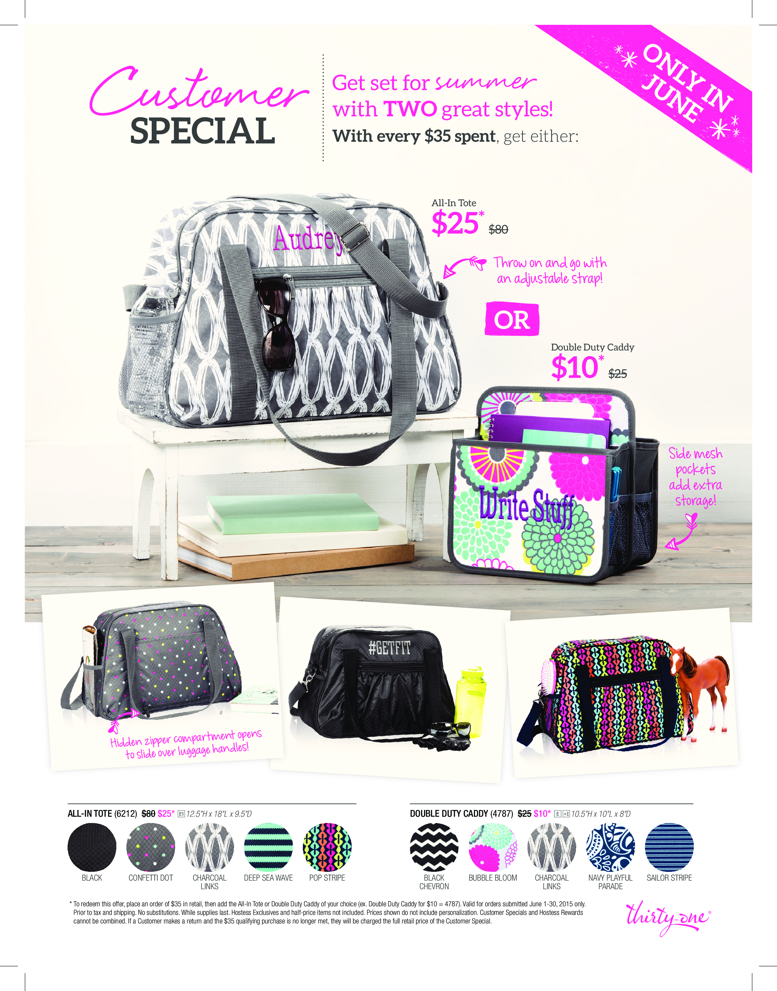 June 1st-31st is an amazing customer special with Thirty-One, which ...